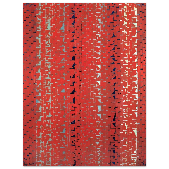 Alma Woodsey Thomas - RED SUNSET OLD POND CONCERTO 1972 75x100 cm / 30x40inches Fine Art Poster