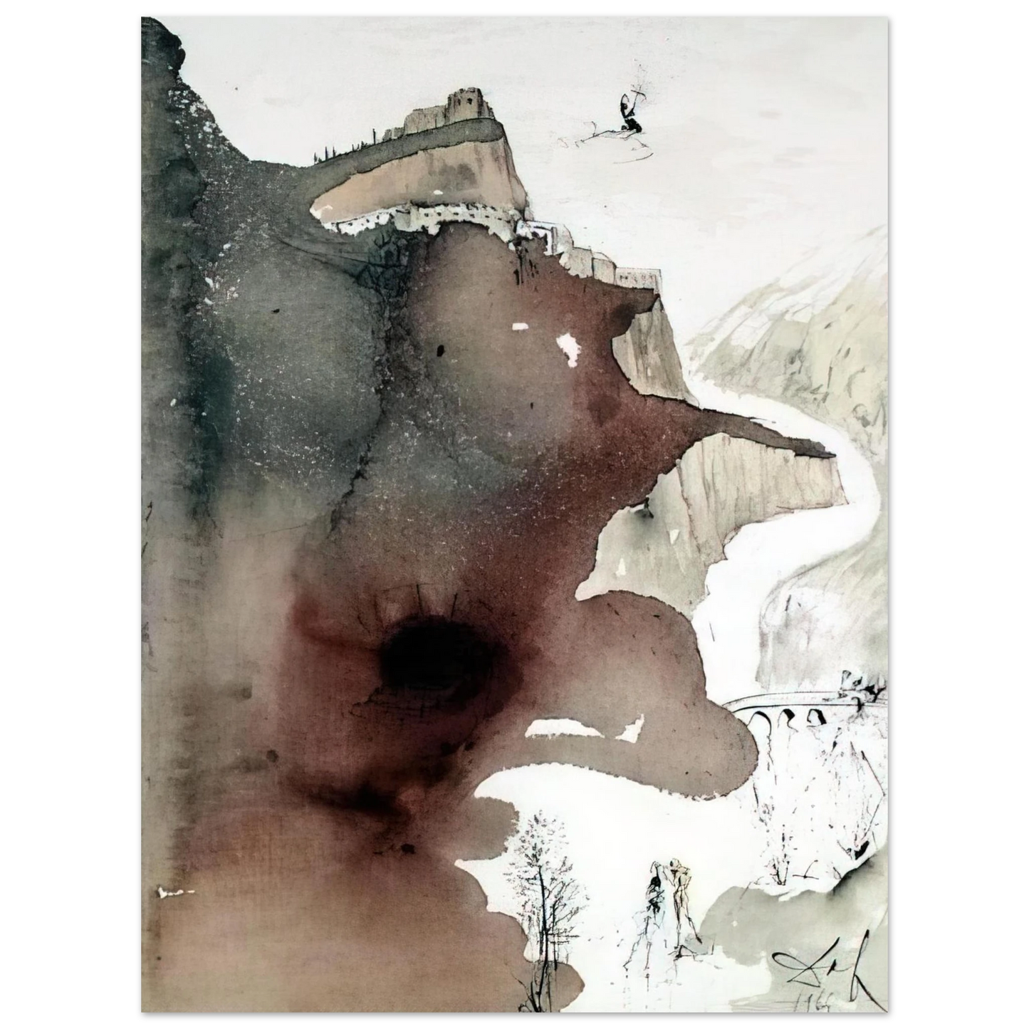 Salvador Dali - ET BAPTIZATUS EST A IOANNE IN IORDANE LUKE 3 3 75x100 cm / 30x40inches Fine Art Poster