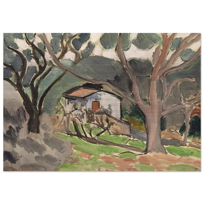 LA MAISONNETTE 1919 - Henri Matisse Brushed Aluminum Print - 70x100 cm / 28x40 inches | Henri Matisse Aluminum Print | Henri Matisse Prints