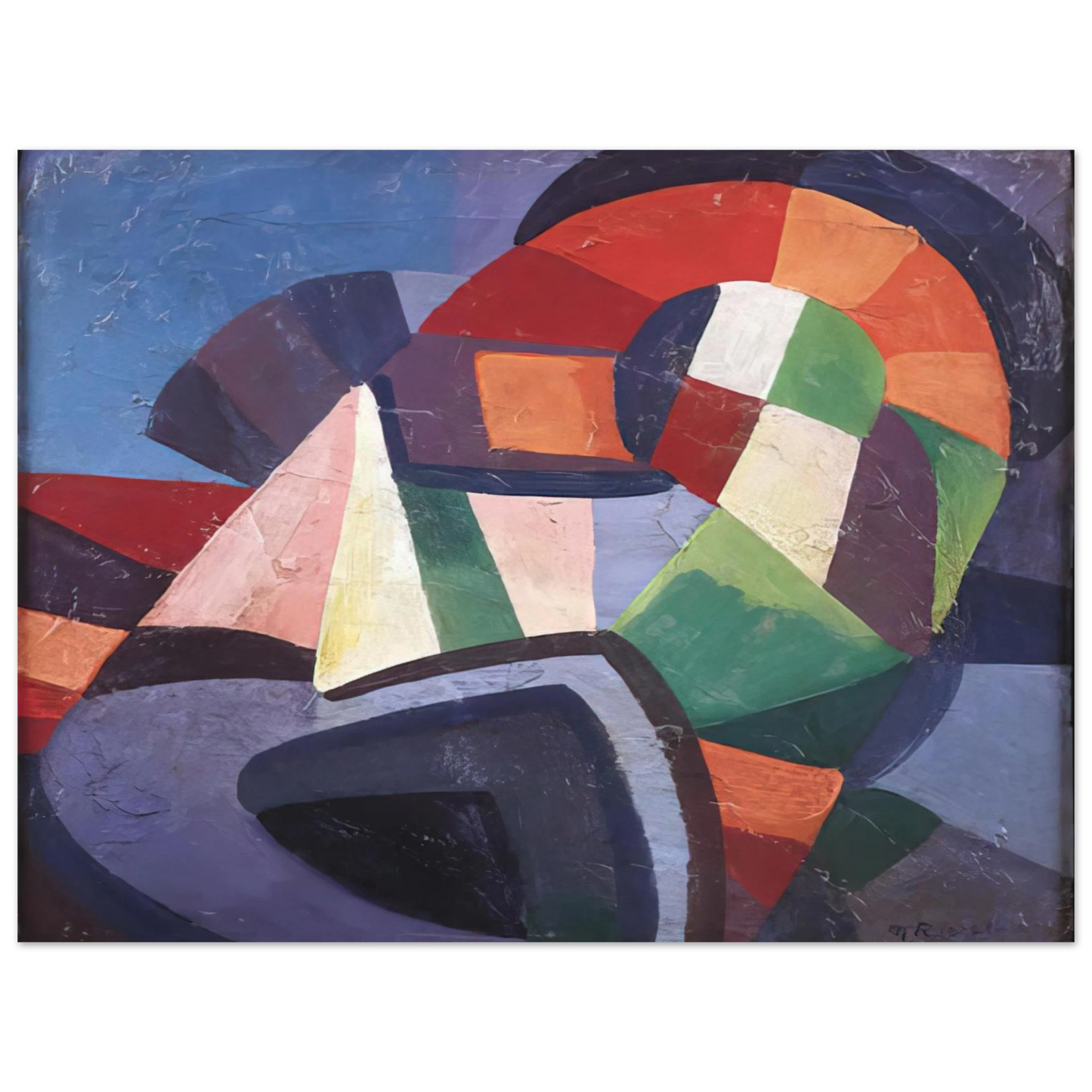 Morgan Russell - Synchromy - 1915 75x100 cm / 30x40inches Fine Art Poster