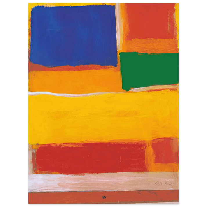 Esteban Vicente - UNTITLED 1986 75x100 cm / 30x40inches Fine Art Poster