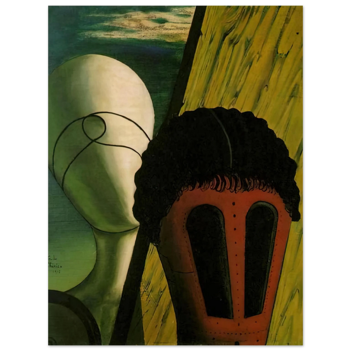 Giorgio de Chirico - TWO HEADS 1918 75x100 cm / 30x40inches Fine Art Poster