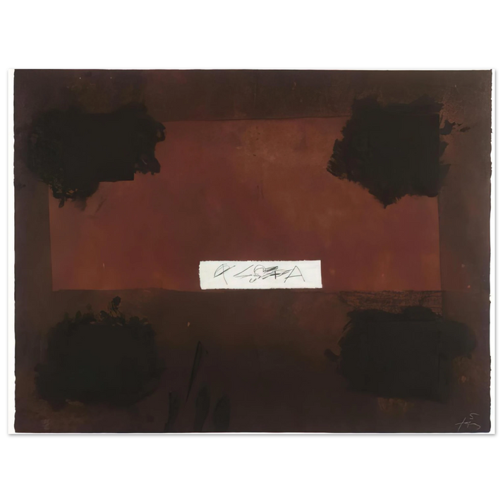 Antoni Tapies - PASTED CLOTH 1976 75x100 cm / 30x40inches Fine Art Poster