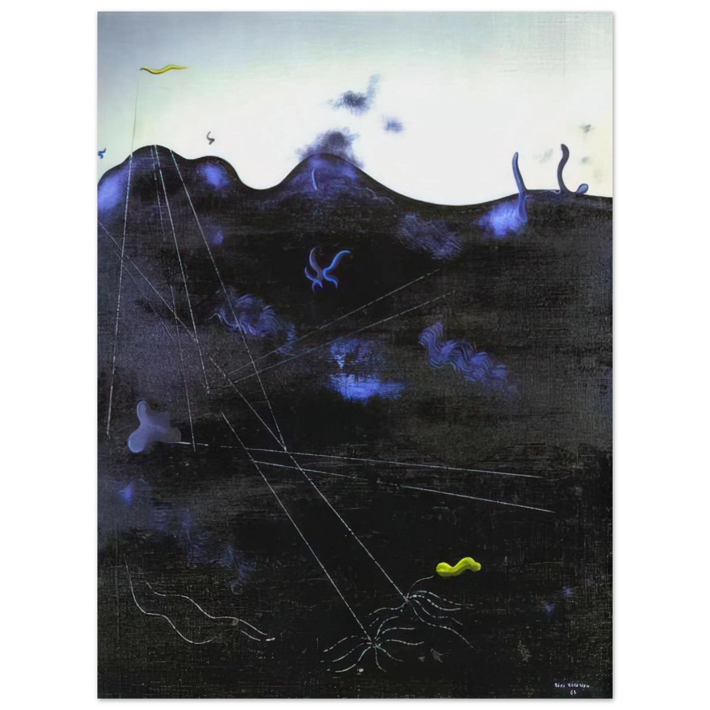 Yves Tanguy - Blue Bed 75x100 cm / 30x40inches Fine Art Poster