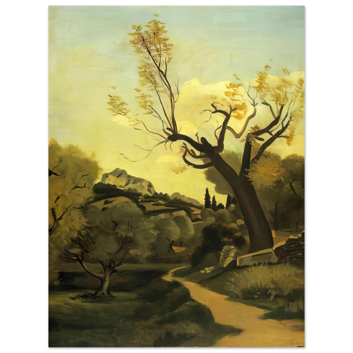Andre Derain - THE ROAD AND THE TREE 75x100 cm / 30x40inches Fine Art Poster