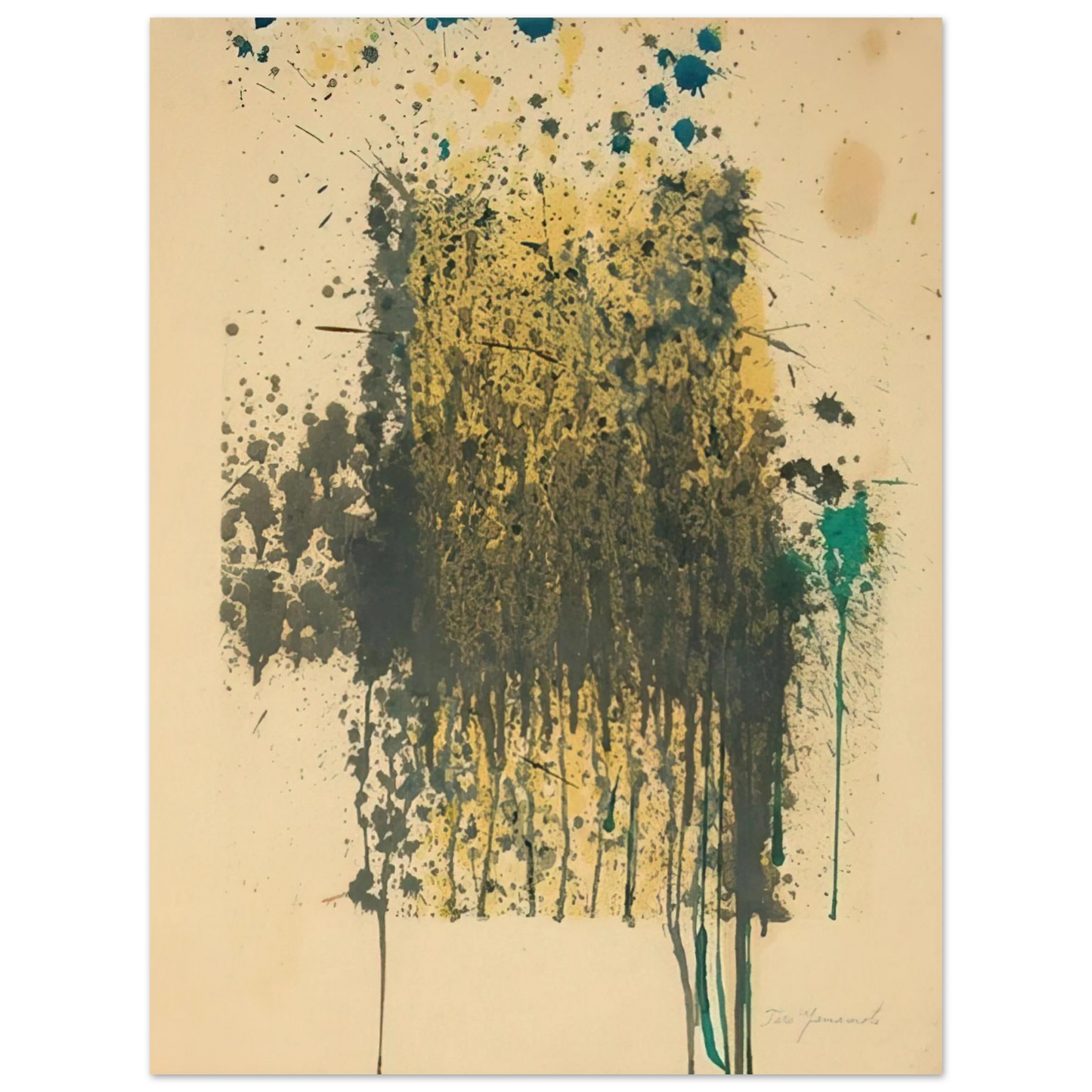 Taro Yamamoto - UNTITLED ABSTRACT 75x100 cm / 30x40inches Fine Art Poster