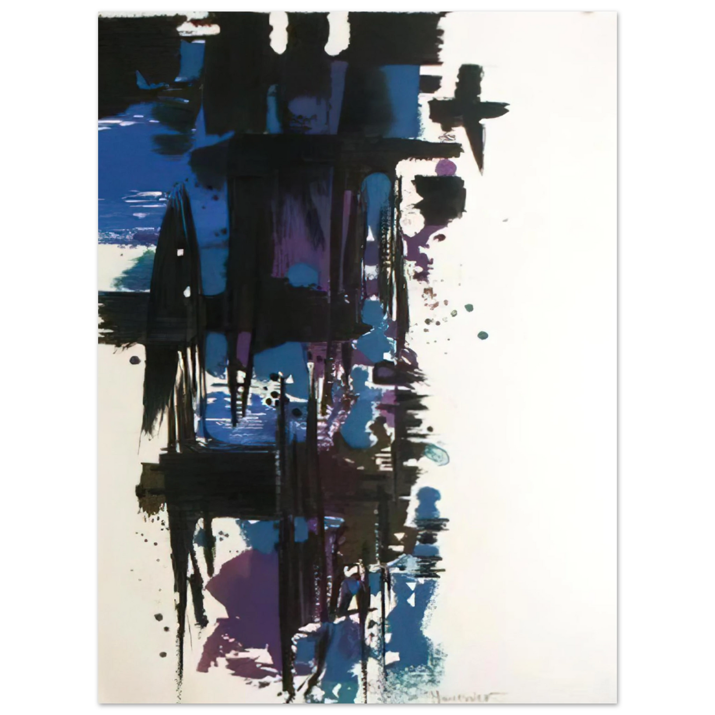 Alfred Manessier - Illustration from 'Elegie pour Martin Luther King' - 1978 75x100 cm / 30x40inches Fine Art Poster