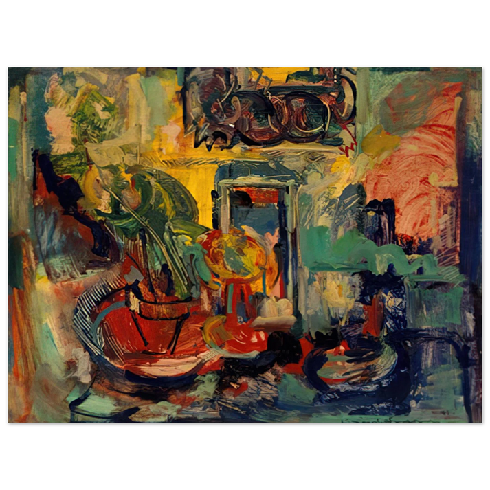 Hans Hofmann - Still Life Interior 75x100 cm / 30x40inches Fine Art Poster
