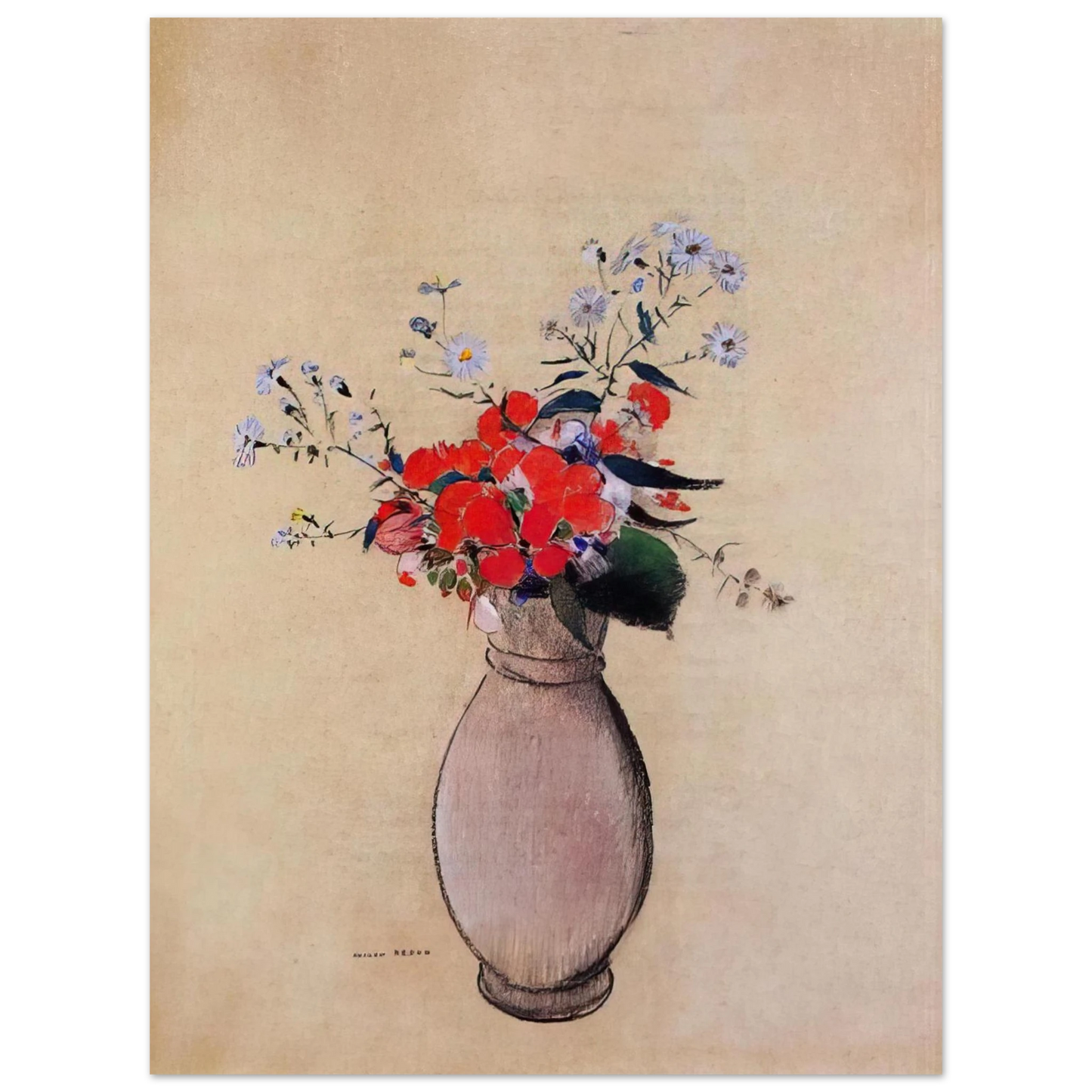 Odilon Redon - BOUQUET OF FLOWERS 2 75x100 cm / 30x40inches Fine Art Poster