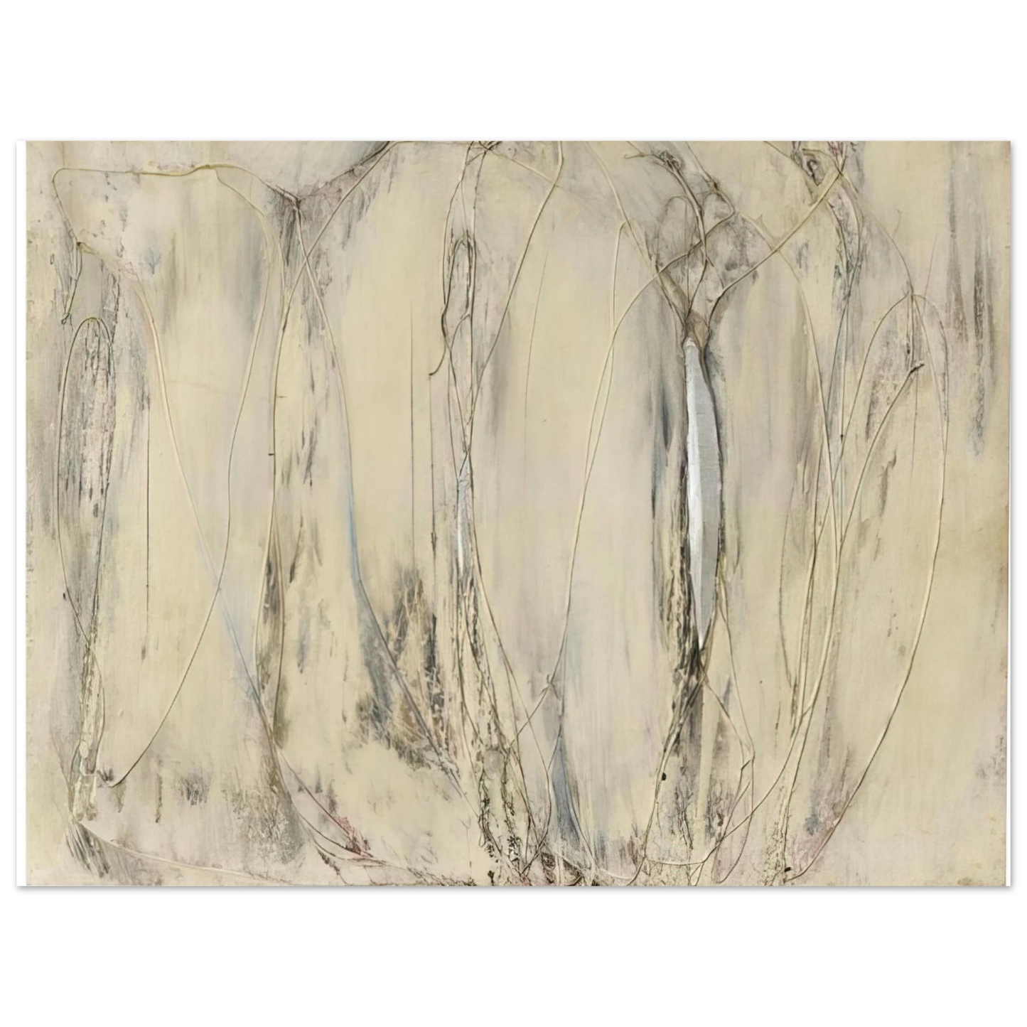 Enrico Castellani - Composition - 1958 75x100 cm / 30x40inches Fine Art Poster
