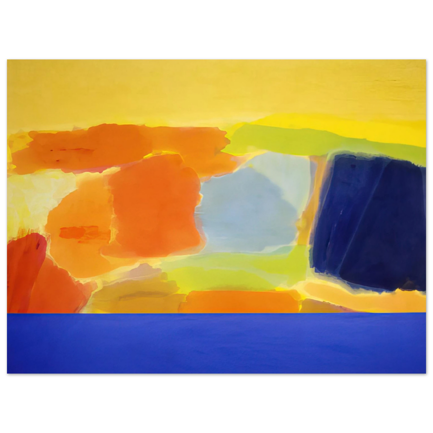 Ronnie Landfield - Captain Blue - 1979 75x100 cm / 30x40inches Fine Art Poster