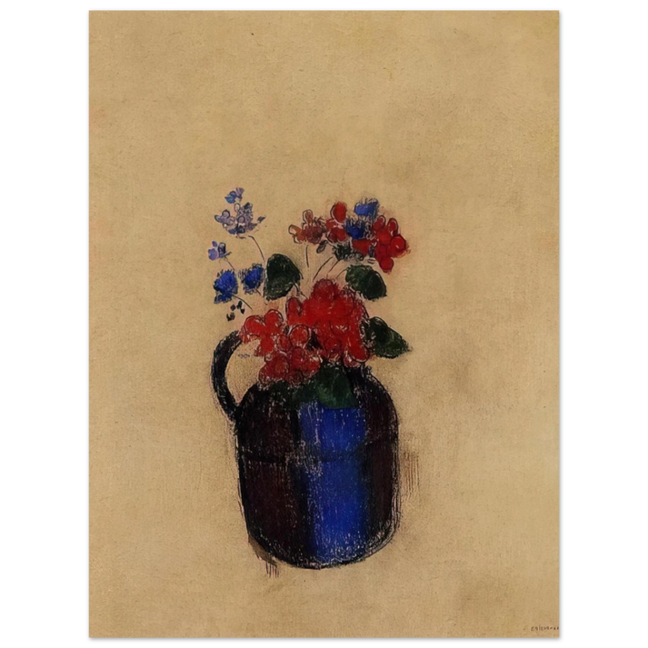 Odilon Redon - SMALL BOUQUET IN A PITCHER 75x100 cm / 30x40inches Fine Art Poster