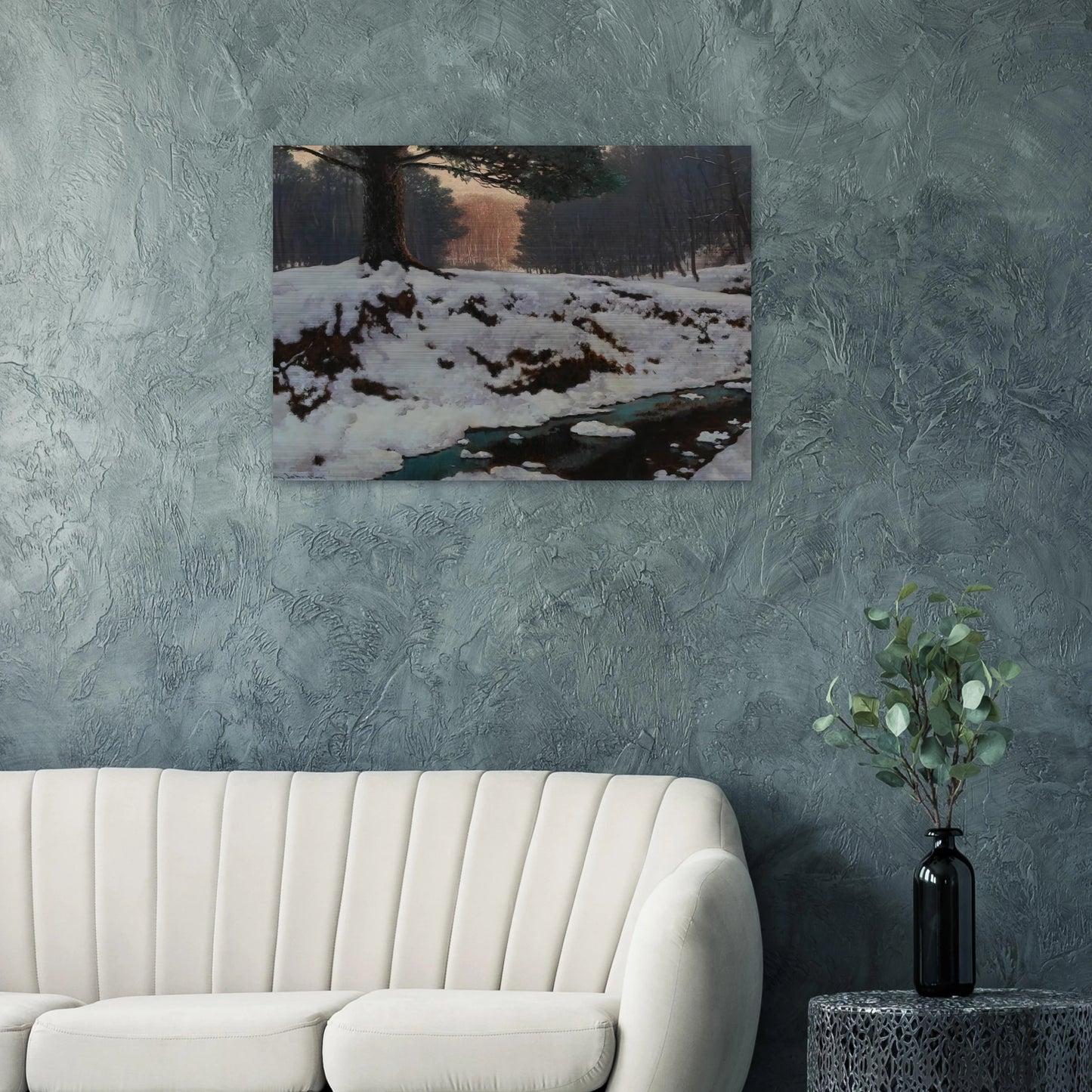 The Shadowed Valley - Post-Impressionism - Frank Johnston Brushed Aluminum Print - 70x100 cm / 28x40 inches | Frank Johnston Aluminum Print | Frank Johnston Prints