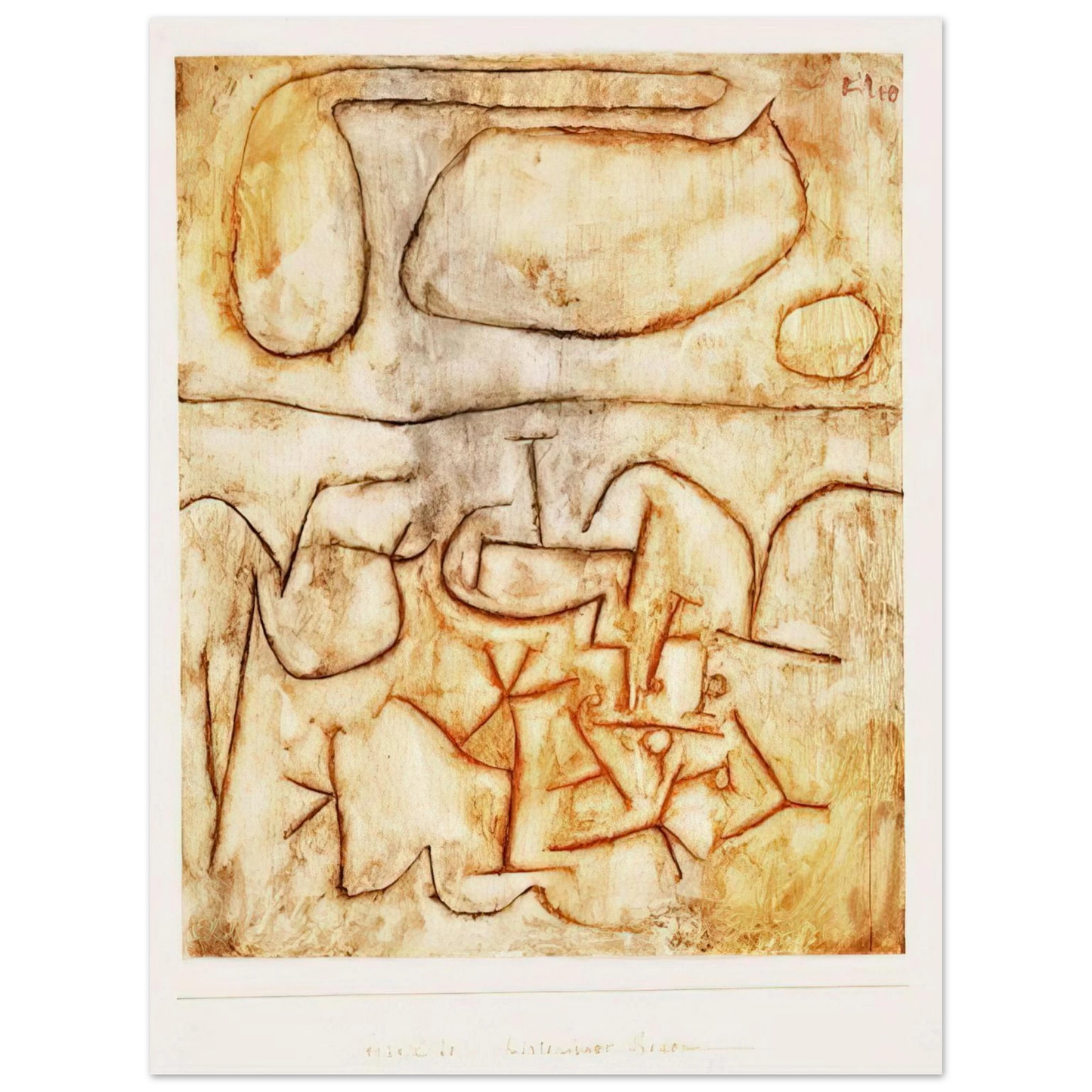Paul Klee - HISTORIC GROUND 1939 75x100 cm / 30x40inches Fine Art Poster