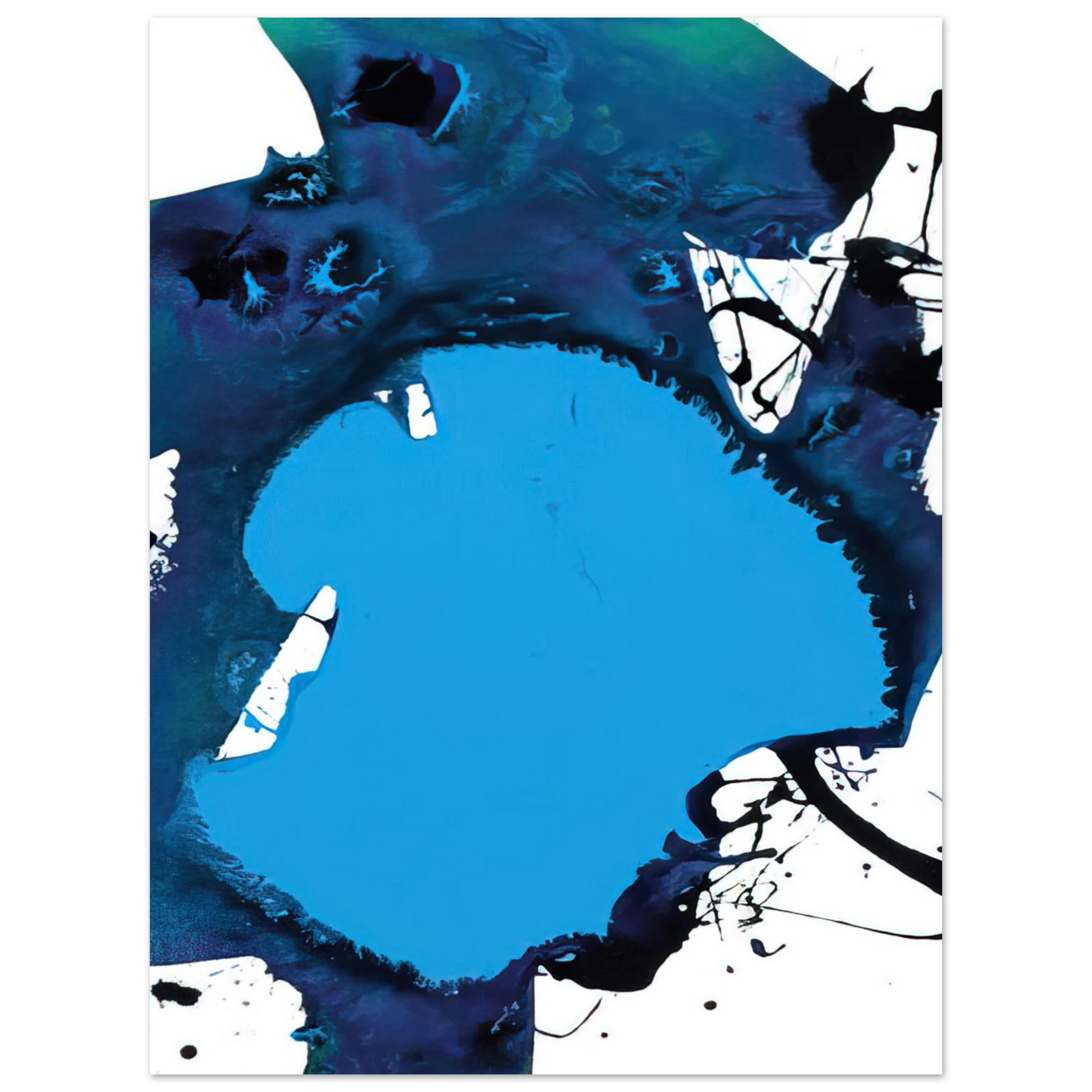 Sam Francis - Untitled SFP94-121 SFF 1791 75x100 cm / 30x40inches Fine Art Poster