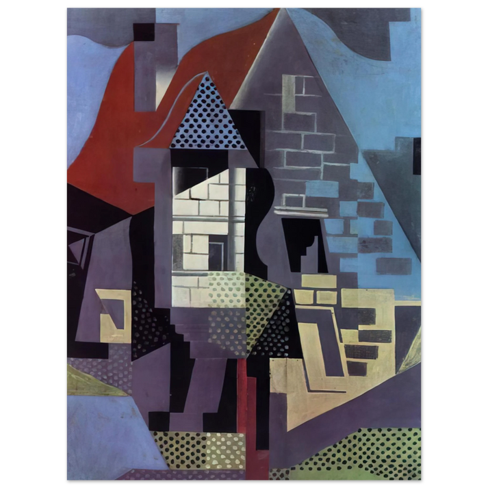 Juan Gris - LANDSCAPE AT BEAULIEU 75x100 cm / 30x40inches Fine Art Poster