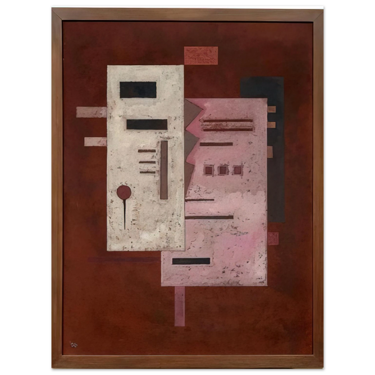 Wassily Kandinsky - SOFT ROUGHNESS 1933 75x100 cm / 30x40inches Fine Art Poster