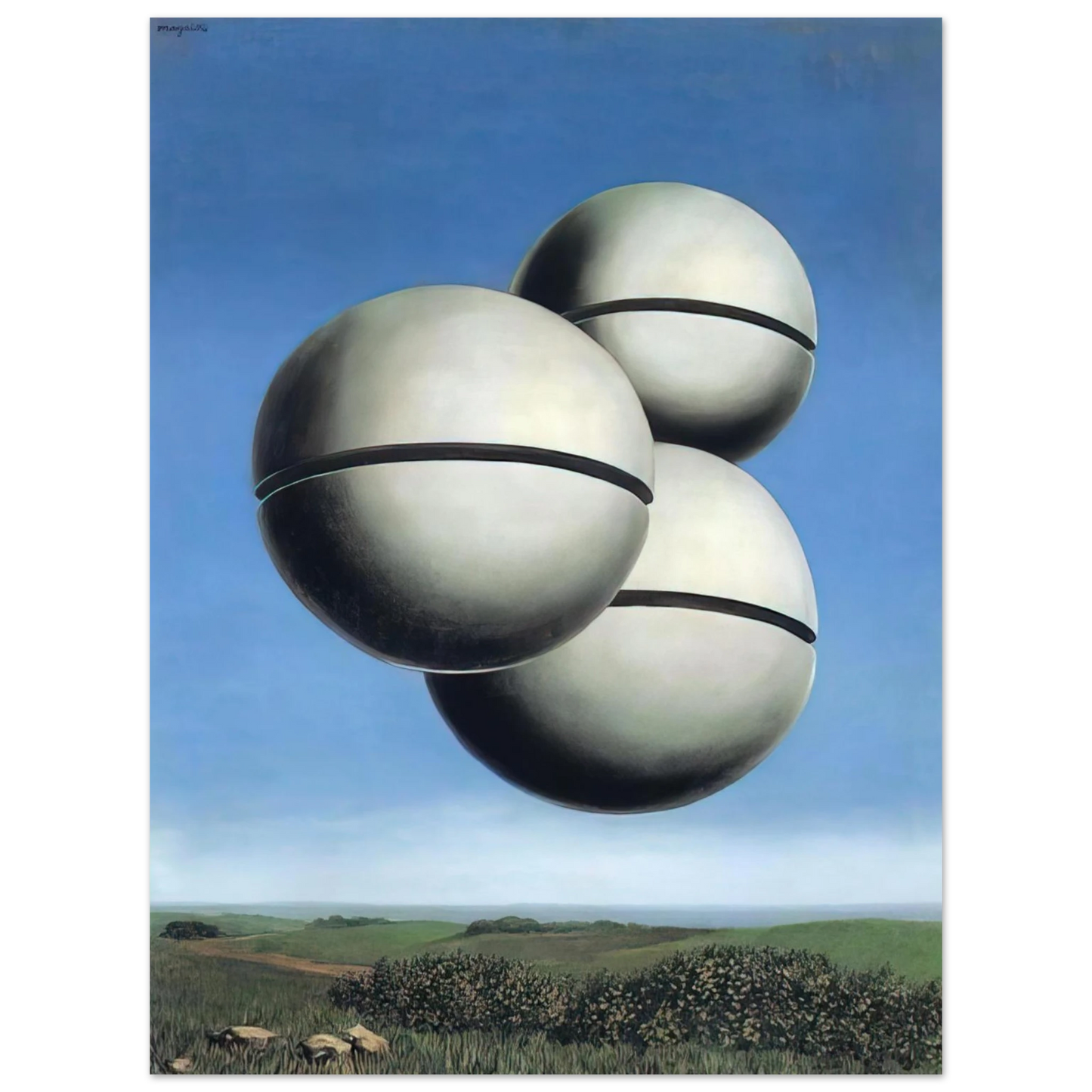 Rene Magritte - THE VOICE OF SPACE 1928 75x100 cm / 30x40inches Fine Art Poster