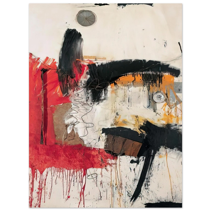 Robert Rauschenberg - FIRST TIME PAINTING 1961 75x100 cm / 30x40inches Fine Art Poster