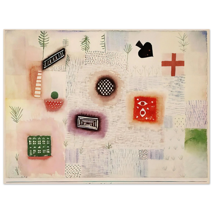 Paul Klee - PLACE SIGNS 1926 75x100 cm / 30x40inches Fine Art Poster
