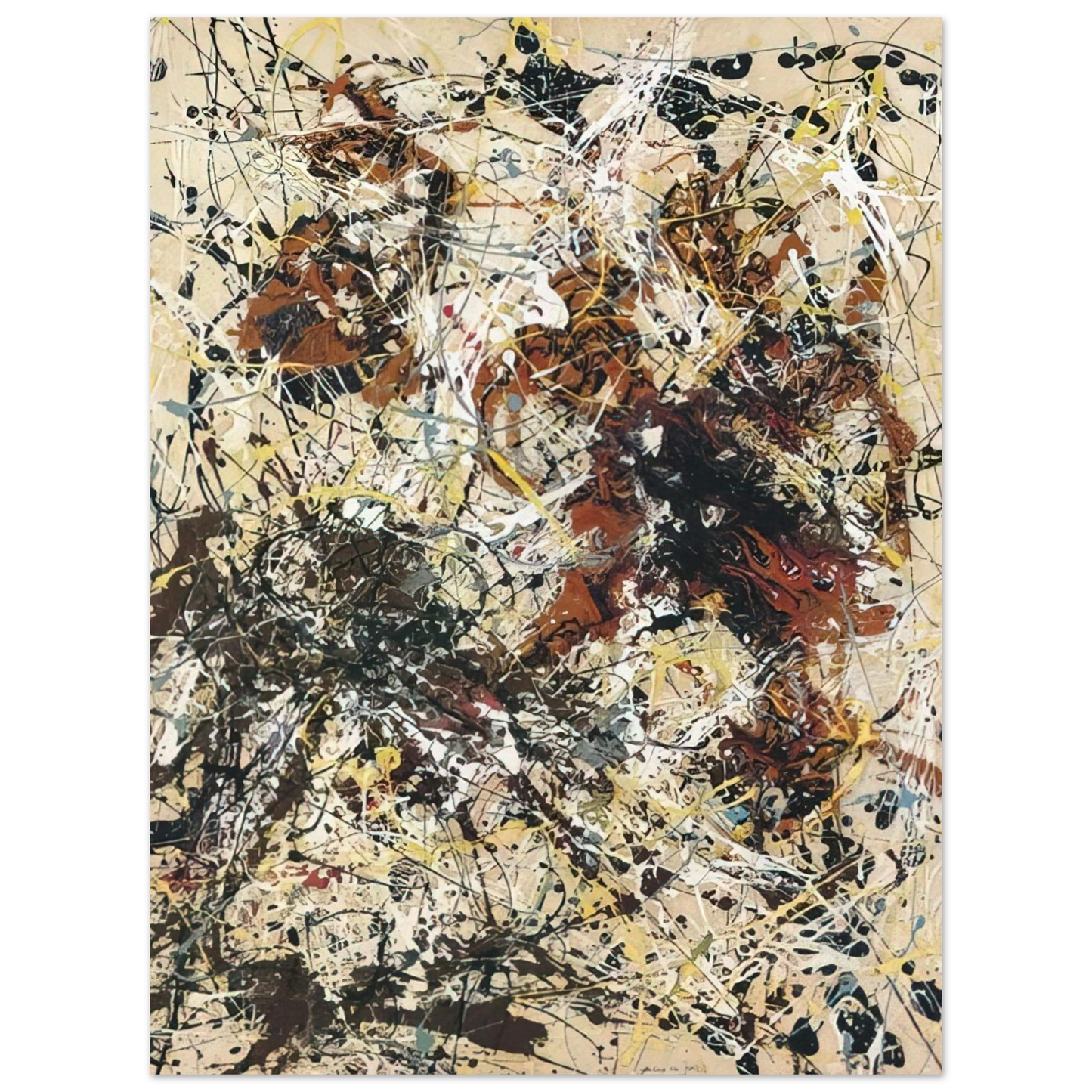Jackson Pollock - NUMBER 12 1949 75x100 cm / 30x40inches Fine Art Poster