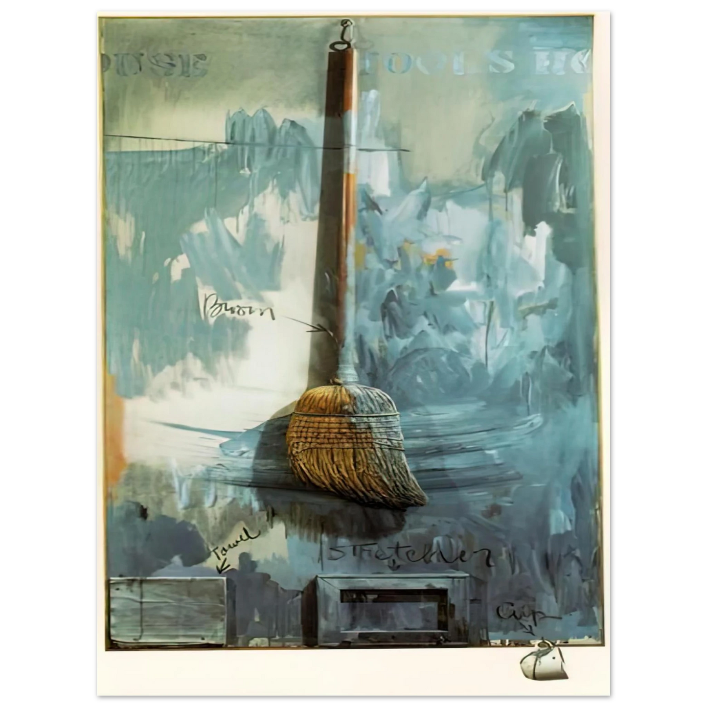 Jasper Johns - FOOLS HOUSE 75x100 cm / 30x40inches Fine Art Poster