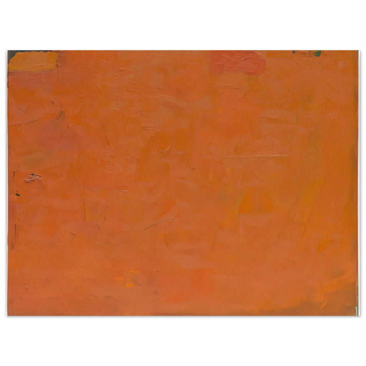 Robert Ryman - Untitled Orange Painting - 1955 75x100 cm / 30x40inches Fine Art Poster