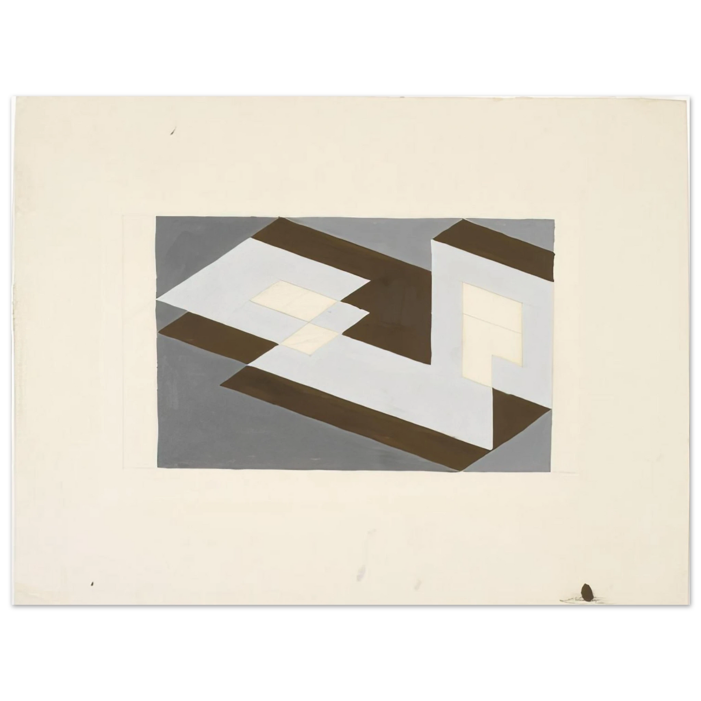 Josef Albers - STUDY FOR TENAYUCA 1938 75x100 cm / 30x40inches Fine Art Poster