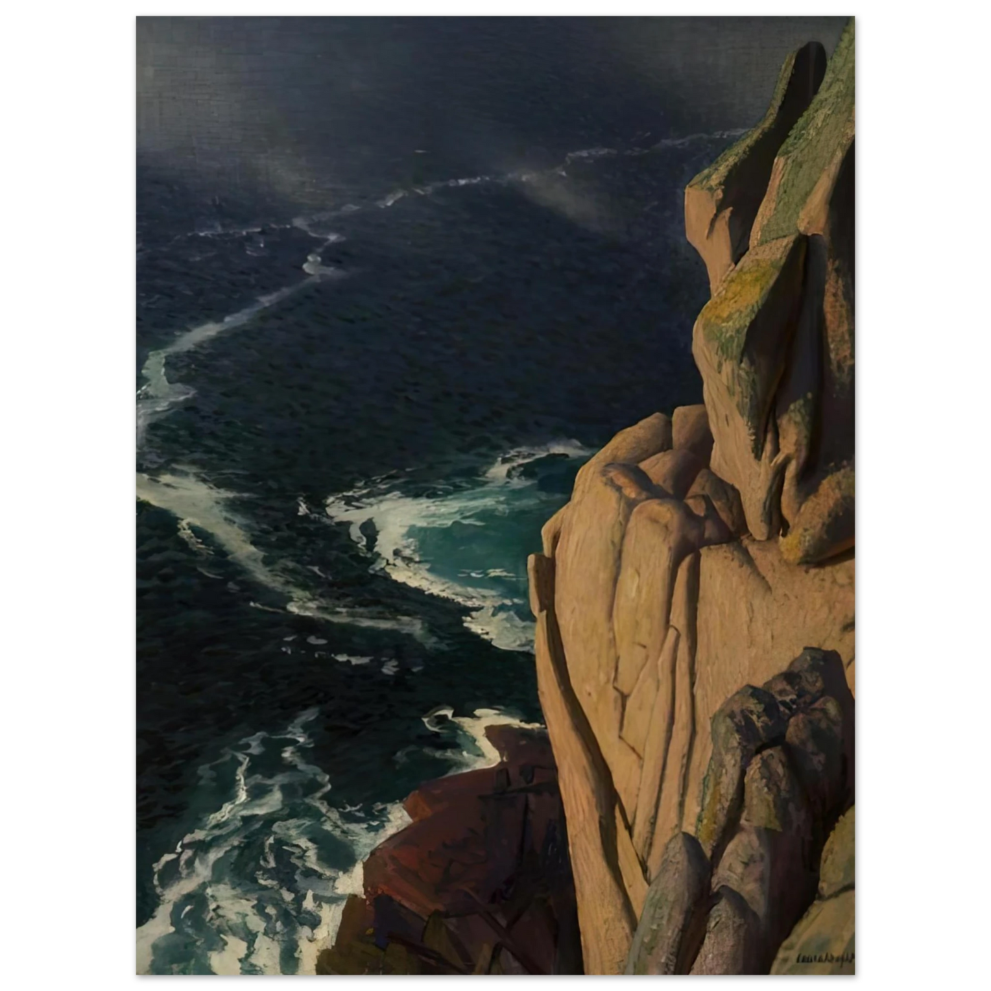 Laura Knight - THE CRUEL SEA 1967 75x100 cm / 30x40inches Fine Art Poster