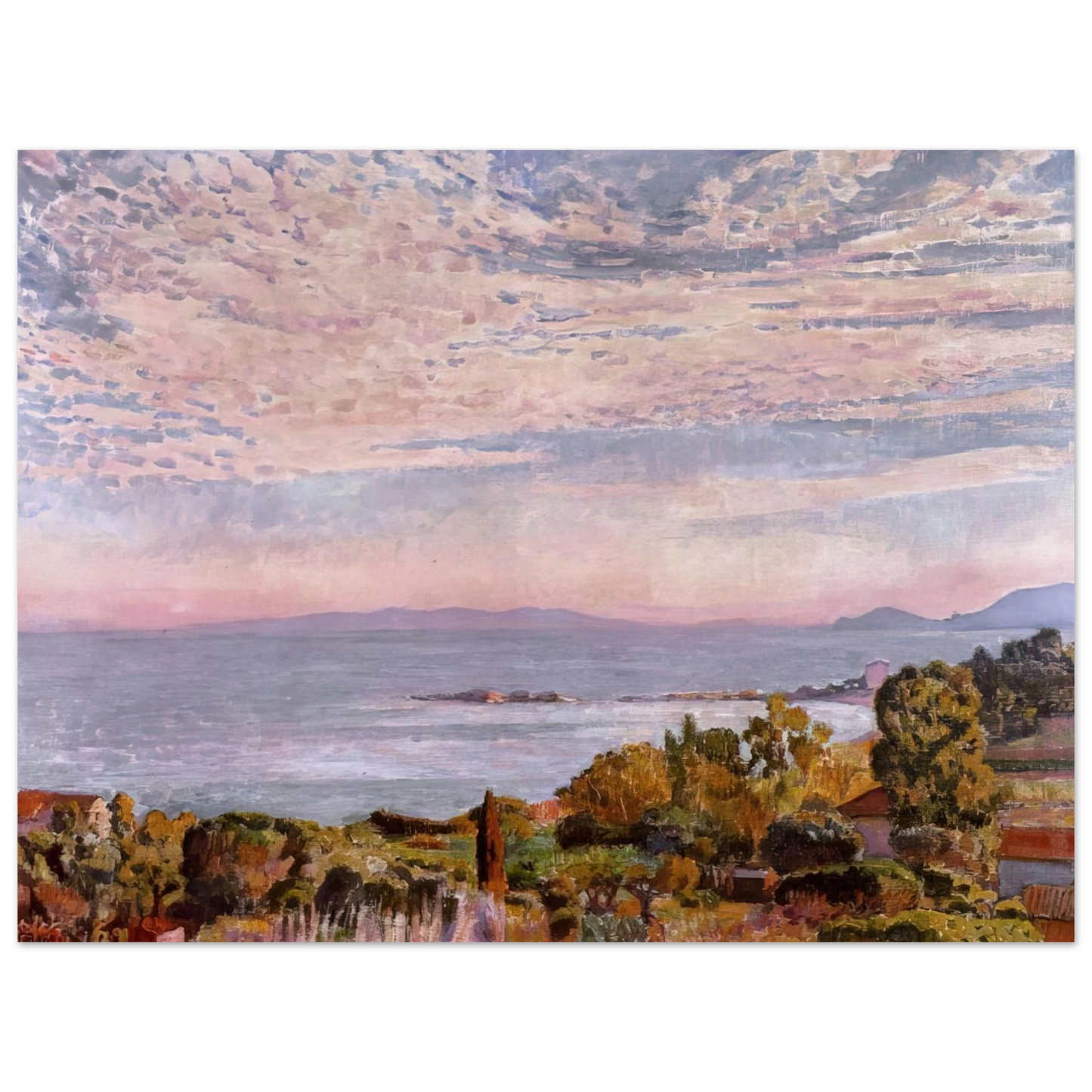 Theo van Rysselberghe - THE BAY OF ST CLAIR 1923 75x100 cm / 30x40inches Fine Art Poster
