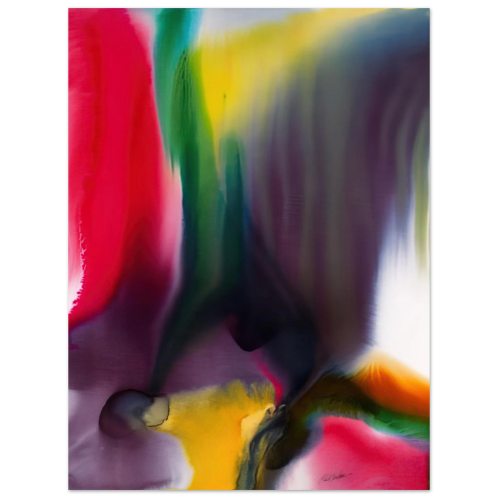 Paul Jenkins - Phenomena Agate Bridge - 1978 75x100 cm / 30x40inches Fine Art Poster