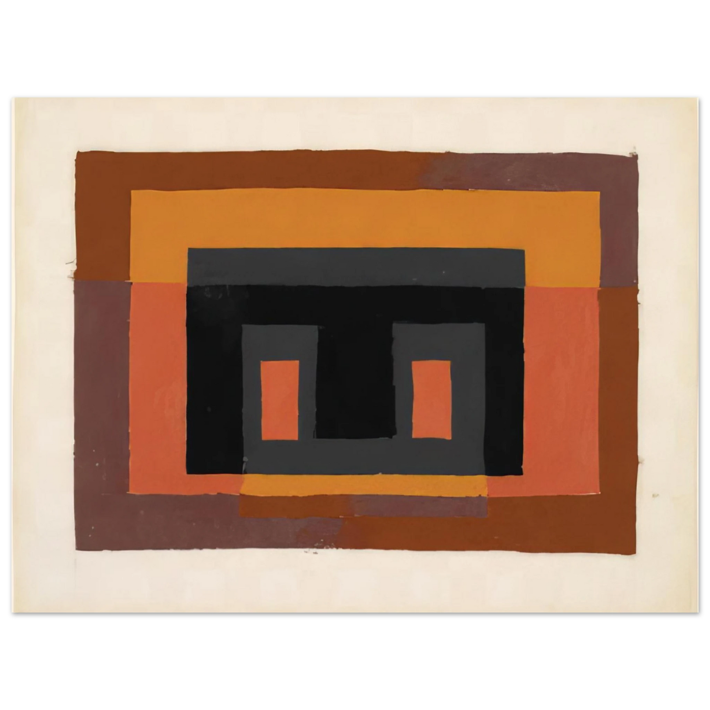 Josef Albers - STUDY FOR VARIANT 1947 75x100 cm / 30x40inches Fine Art Poster