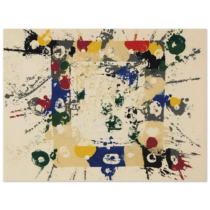 Sam Francis - Untitled SF143S 75x100 cm / 30x40inches Fine Art Poster