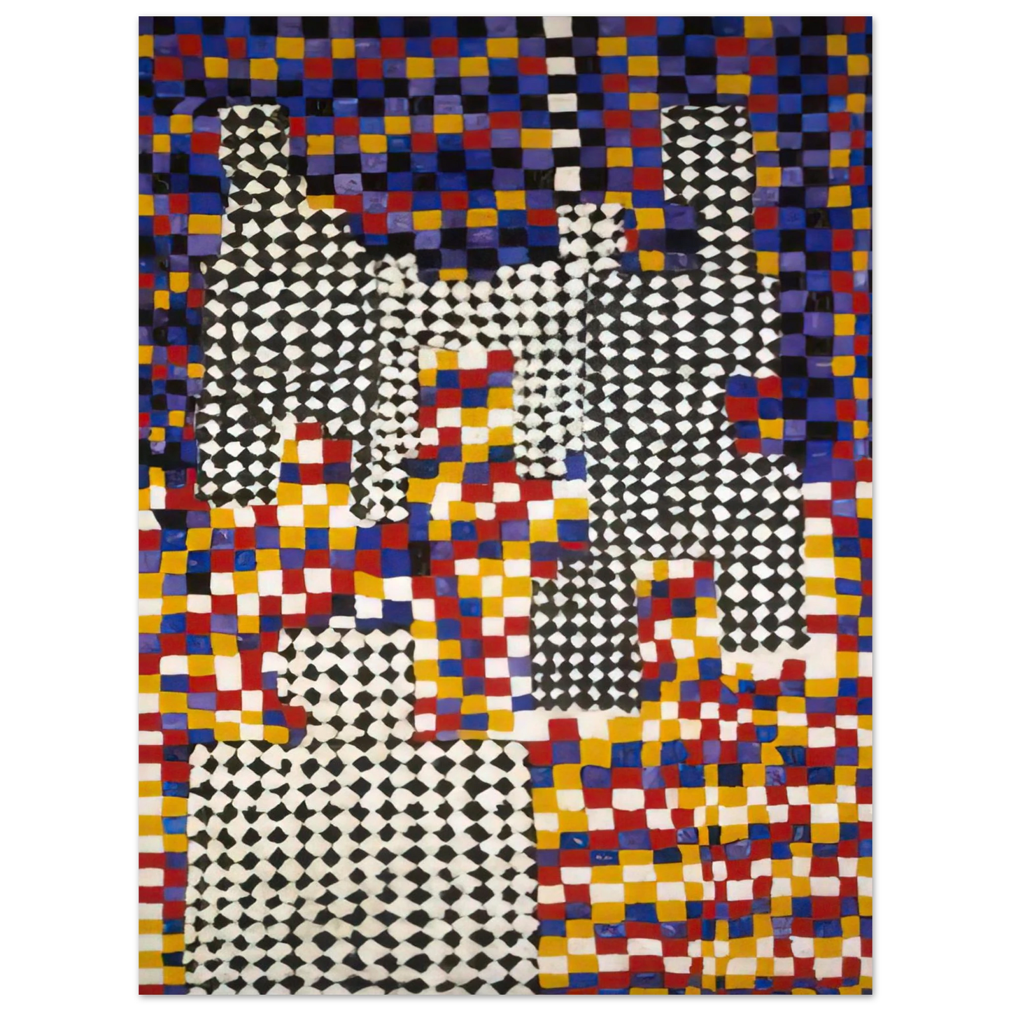 Alfred Jensen - Family Portrait - 1958 75x100 cm / 30x40inches Fine Art Poster
