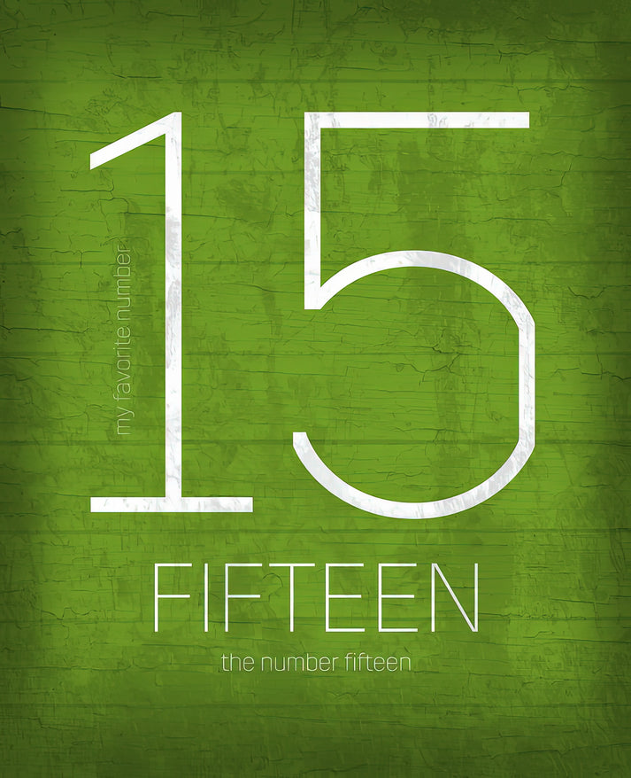 Fifteen 15 Graphic Art Print | Abstract Expressionist Series | RedKalion