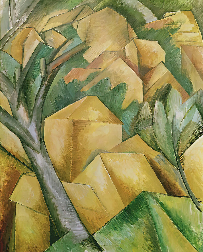 Houses at L'Estaque Art Print by Georges Braque | RedKalion