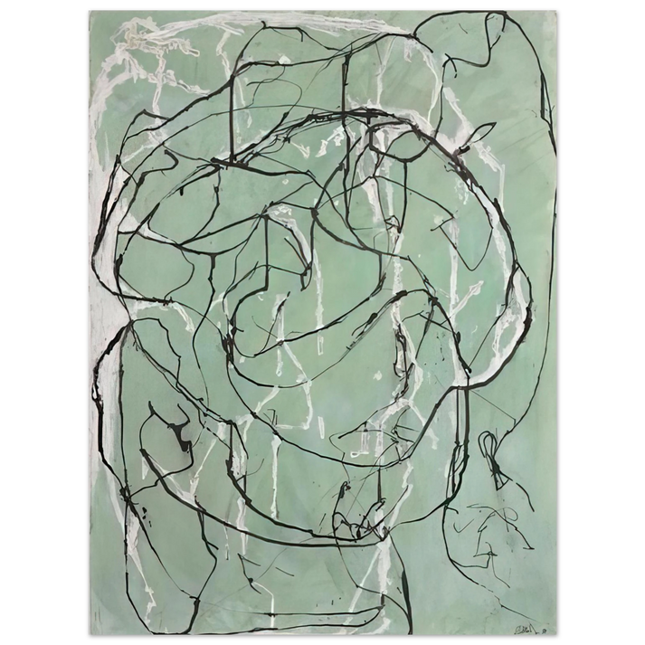 Brice Marden - Post Calligraphic Drawing - 1998 75x100 cm / 30x40inches Fine Art Poster