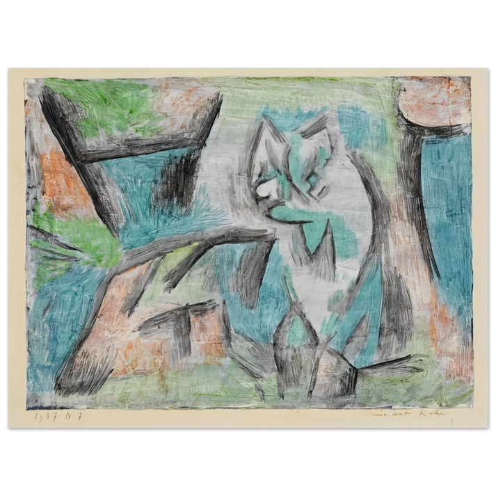 Paul Klee - A KIND OF CAT 1937 75x100 cm / 30x40inches Fine Art Poster
