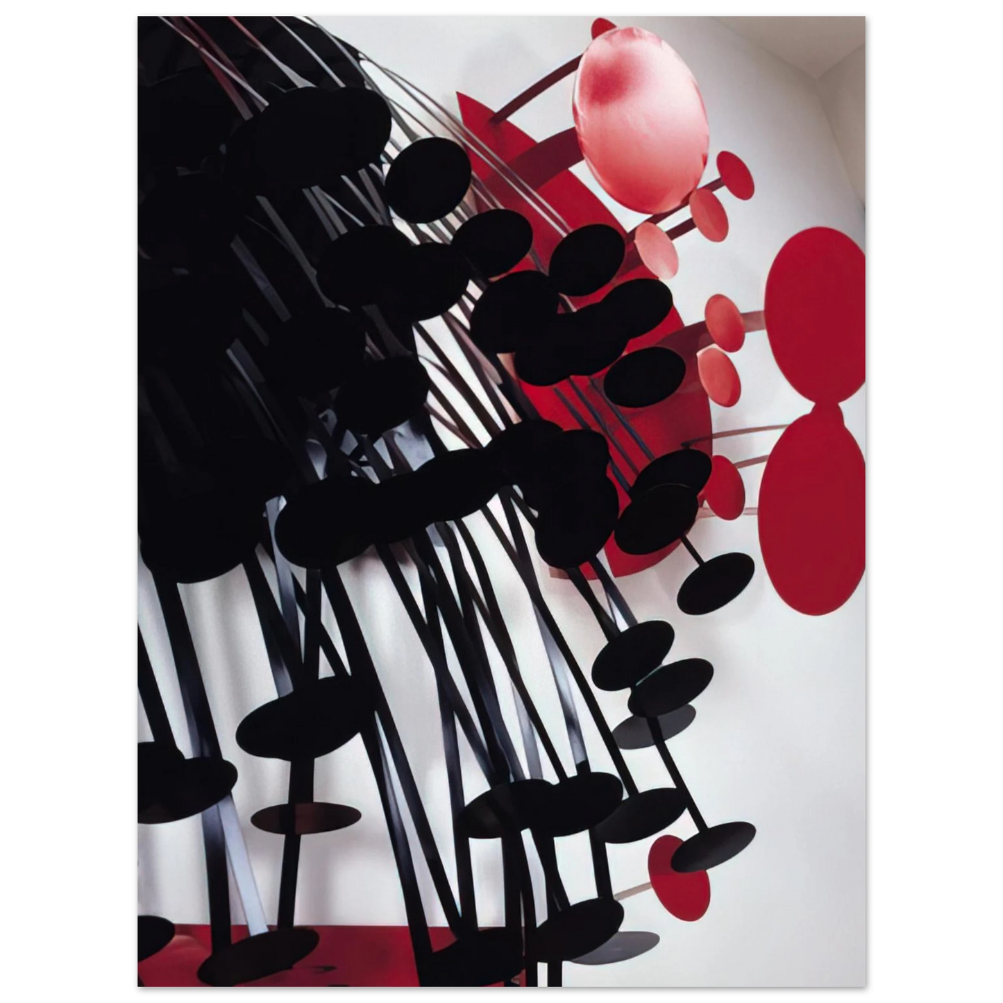 Lygia Pape - Amazonia Black and Red - 1989 75x100 cm / 30x40inches Fine Art Poster