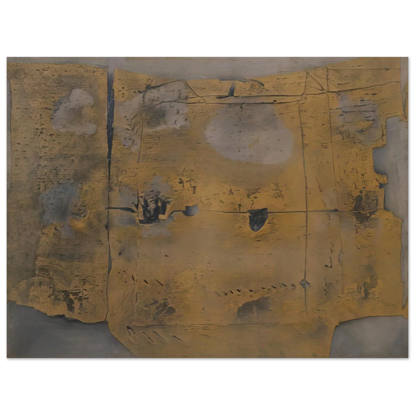 Antoni Tapies - GREAT PAINTING 1958 75x100 cm / 30x40inches Fine Art Poster