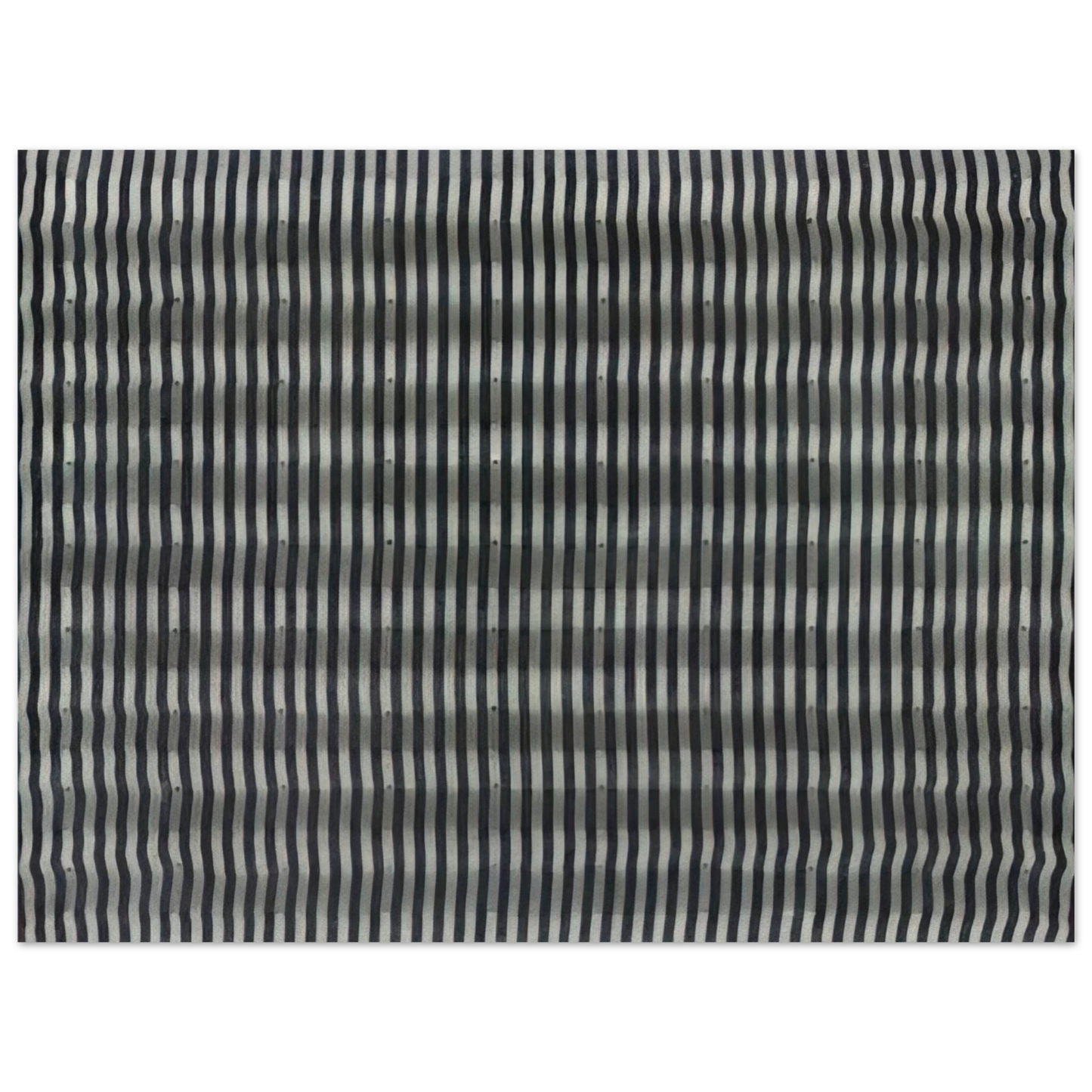 Enrico Castellani - Untitled Striped Surface - 1961 75x100 cm / 30x40inches Fine Art Poster