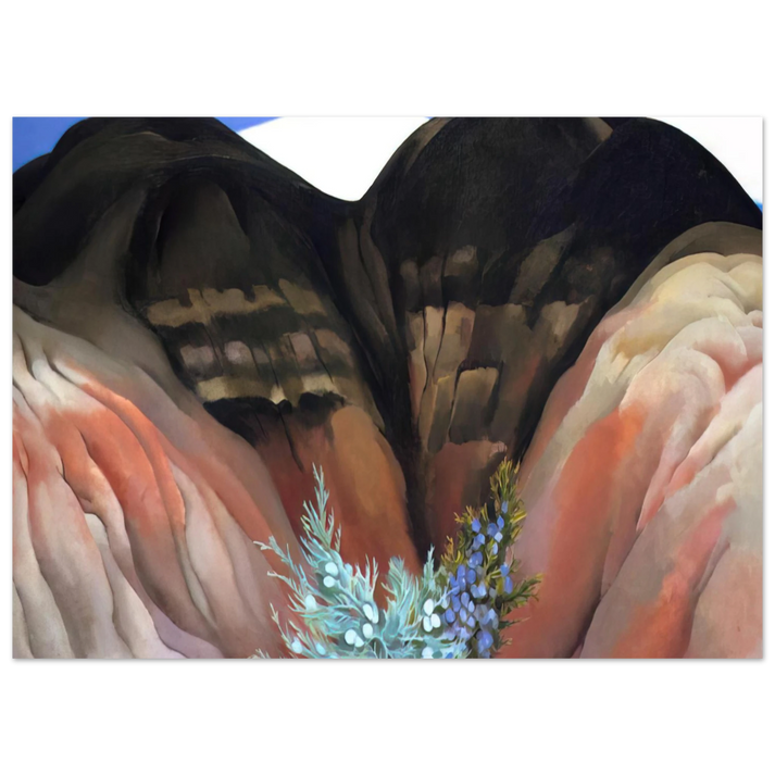 Georgia O'Keeffe - Black Hills with Cedar Fine Art Poster