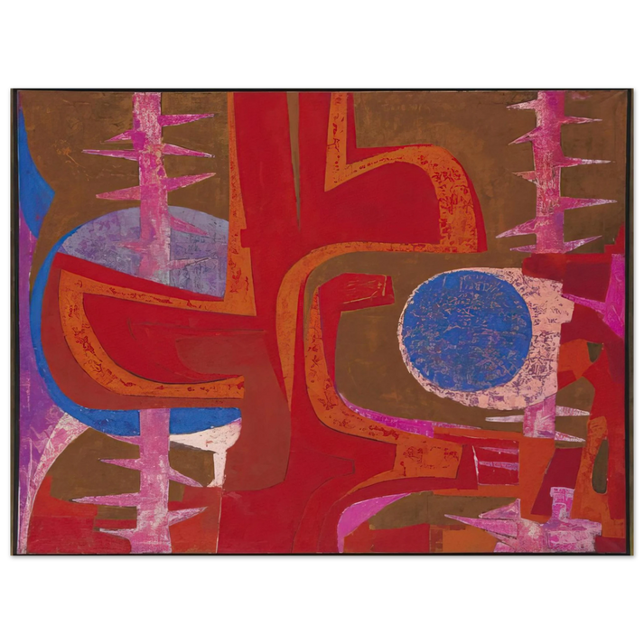 Pedro Coronel - Sobre la tumba de Justino 75x100 cm / 30x40inches Fine Art Poster