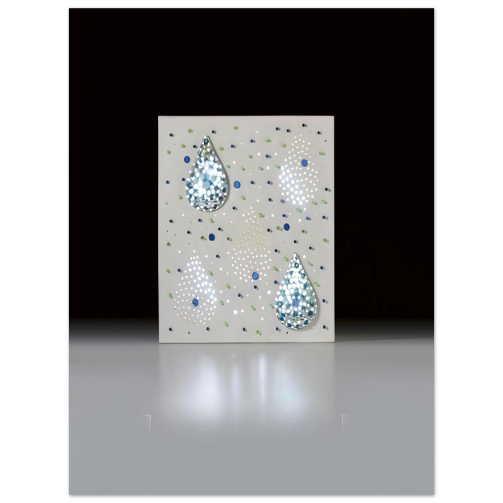 Gyula Kosice - LumÃÂnica con dos gotas Composición con gotas de agua - 1970 75x100 cm / 30x40inches Fine Art Poster