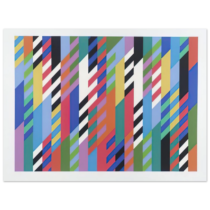 Bridget Riley - FETE 1989 75x100 cm / 30x40inches Fine Art Poster