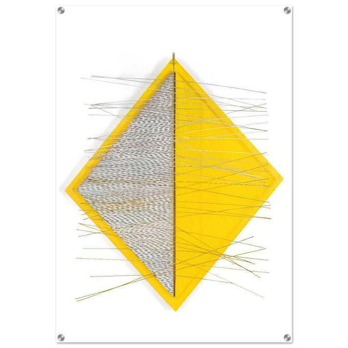 PETITE LOSANGE JAUNE - Jesus Rafael Soto Acrylic Print - 70x100 cm / 28x40″ inches