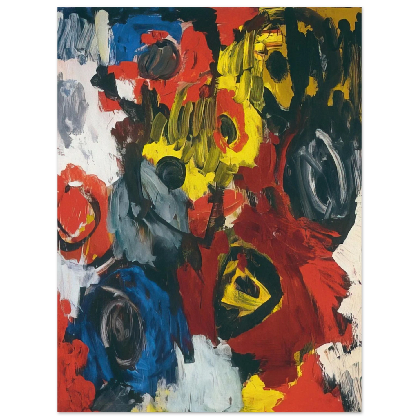 Ernst Wilhelm Nay - Furioso - 1963 75x100 cm / 30x40inches Fine Art Poster