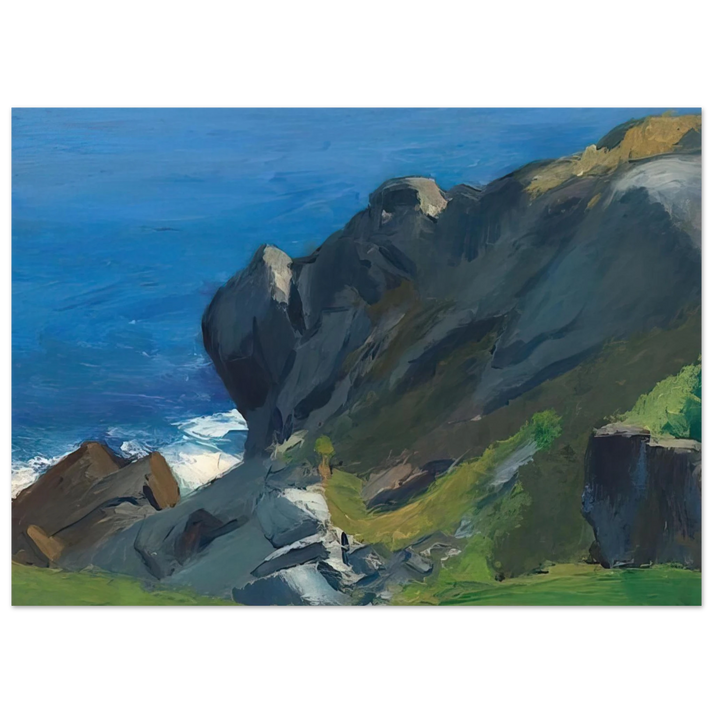 Edward Hopper - Rocky Shore and Sea Fine Art Poster