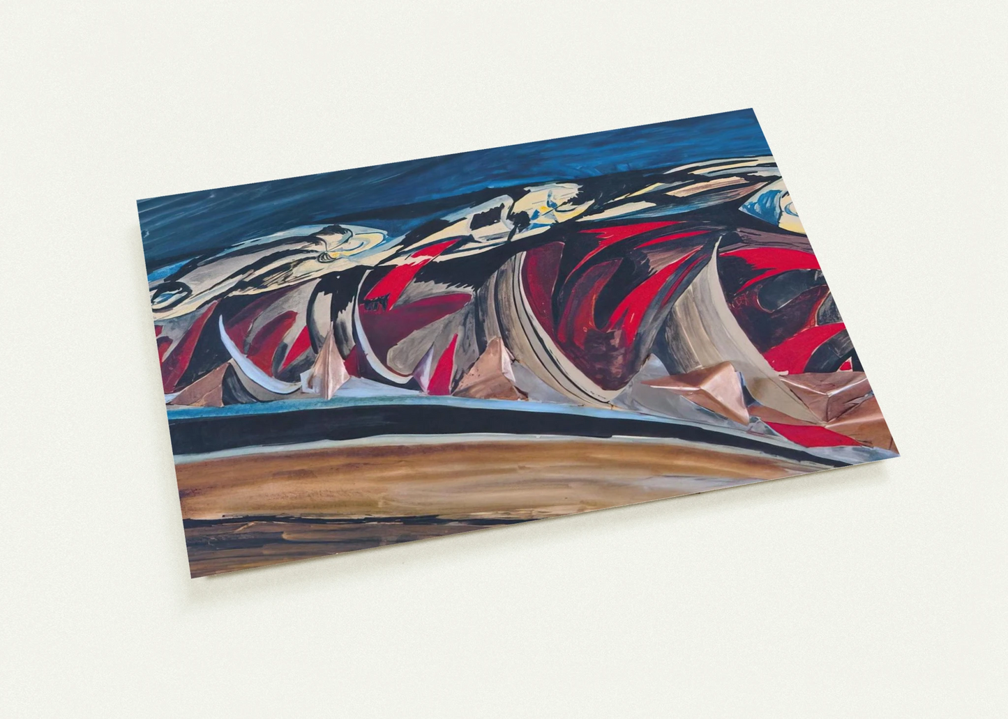 Lights Sounds of a Night Train - 1924 By Benedetta Cappa Pack of 10 Post Cards | Benedetta Cappa Post Cards | A6 (10.5 x 14.8 cm) - 4.1 x 5.8 inches