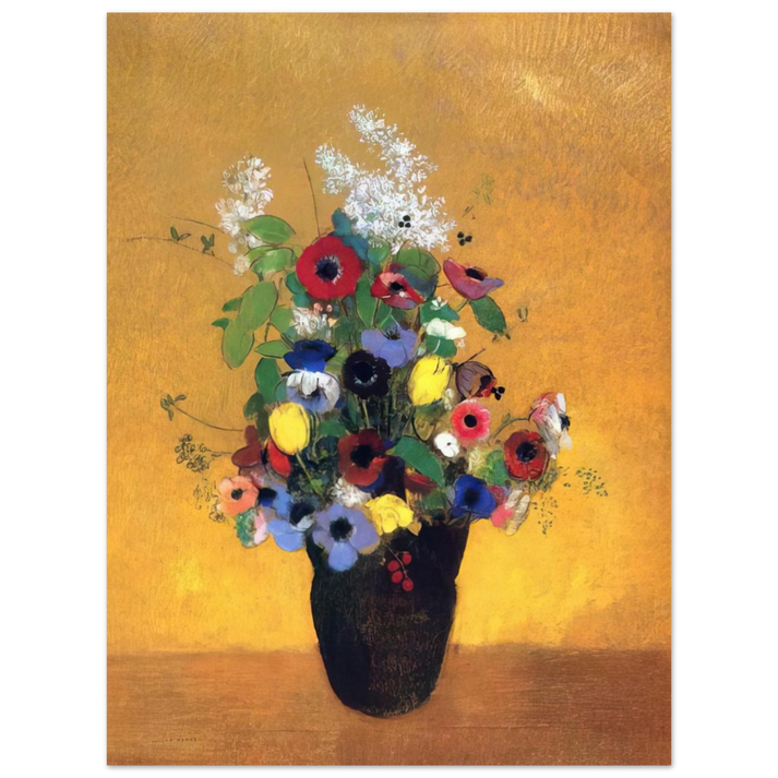 Odilon Redon - FLOWERS 2 75x100 cm / 30x40inches Fine Art Poster